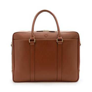 fat carter Briefcase vegetable tanned leather