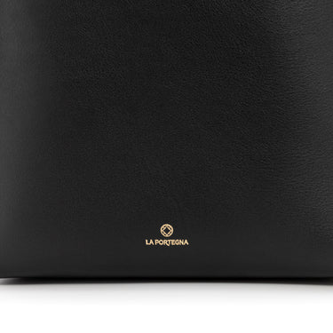 Shoulder bag Black La Portegna -Handcrafted in Spain