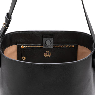Shoulder bag Black La Portegna -Handcrafted in Spain