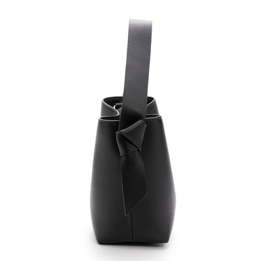 Paulita leather Bag crossbody Black Handmade in Spain La Portegna
