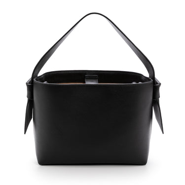 Paulita leather Bag crossbody Black Handmade in Spain La Portegna