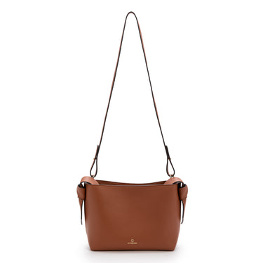 Paulita leather Bag crossbody Caoba Handmade in Spain La Portegna