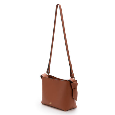 Paulita leather Bag crossbody Caoba Handmade in Spain La Portegna
