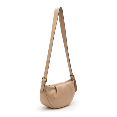 Bolso croissant Taupe - La Portegna