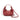 Hobo leather shoulder bag raspberry I La portegna I MADE IN SPAIN