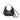 Hobo leather shoulder bag black I La portegna I MADE IN SPAIN