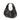 Hobo leather shoulder bag black I La portegna I MADE IN SPAIN