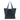 Sol tote bag leather navy. Handcrafted in Spain. La Portegna