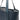 Sol tote bag leather navy. Handcrafted in Spain. La Portegna