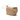 Leather Taupe clutch with shoulder strap, handmade in Spain. La Portegna