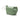 Green Leather clutch with shoulder strap, handmade in Spain. La Portegna
