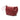 Leather Raspberry clutch with shoulder strap, handmade in Spain. La Portegna