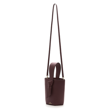 bolso de piel burdeos hecho en españa