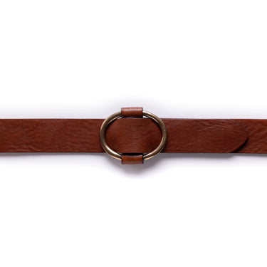 Narrow caoba belt