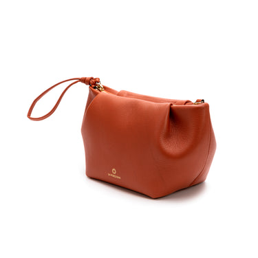 Leather small clutch Oxide shoulder bag. La Portegna . Made in Spain