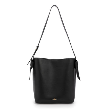 Shoulder bag Black La Portegna -Handcrafted in Spain 