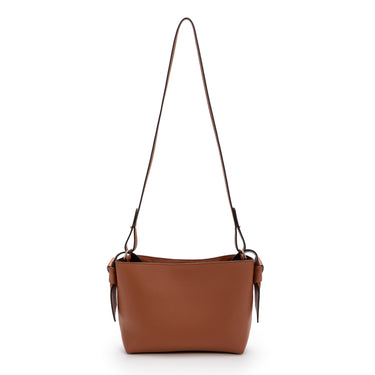 Paulita leather  Bag crossbody Caoba Handmade in Spain La Portegna 