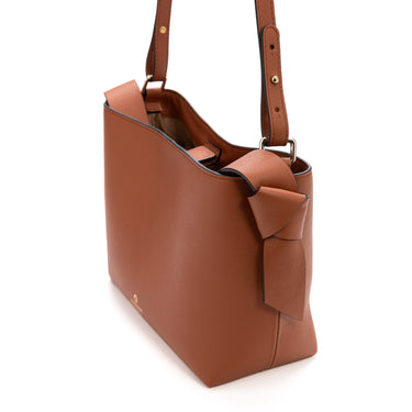 Paulita leather  Bag crossbody Caoba Handmade in Spain La Portegna 