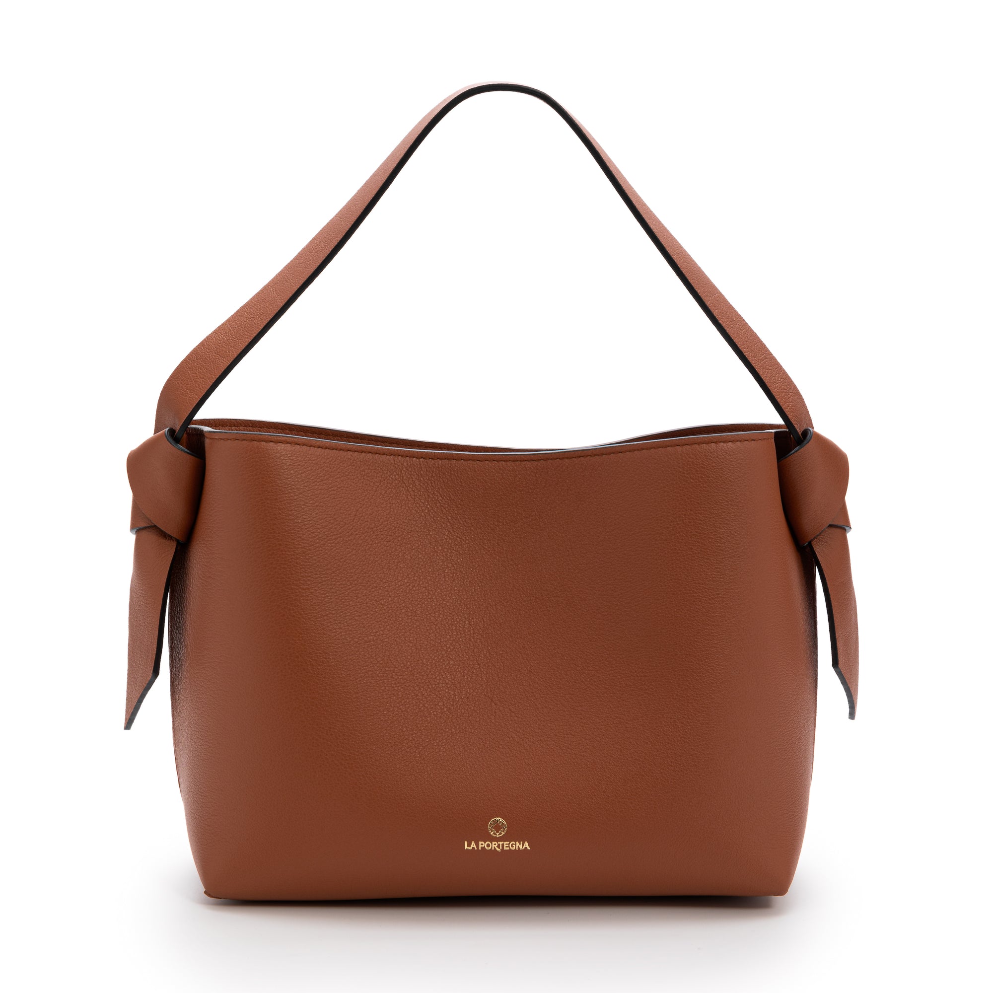 Paulita leather  Bag crossbody Caoba Handmade in Spain La Portegna 