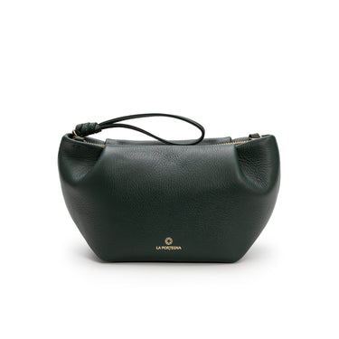 Leather small clutch Pine shoulder bag. La Portegna 