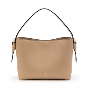 Paulita Bag crossbody Taupe Handmade in Spain La Portegna 