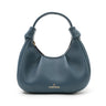 Hobo leather shoulder bag navy  I La portegna I MADE IN SPAIN
