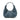 Hobo leather shoulder bag navy  I La portegna I MADE IN SPAIN