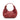 Hobo leather shoulder bag raspberry I La portegna I MADE IN SPAIN