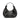 Hobo leather shoulder bag black I La portegna I MADE IN SPAIN
