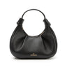 Hobo leather shoulder bag black I La portegna I MADE IN SPAIN