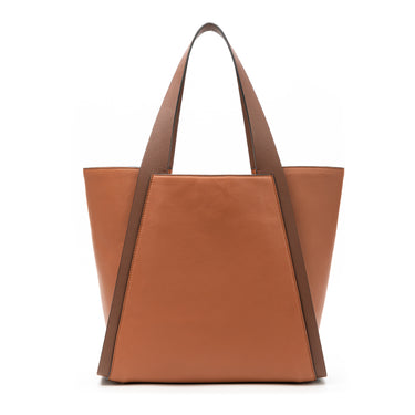 Sol tote bag  Caoba leather. Handcrafted in Spain. La Portegna 