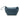 Clutch de piel  Azul con asa bandolera, hecho a mano en España. La Portegna
