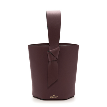 bolso de piel burdeos hecho en españa