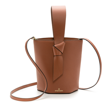 bolso de piel caoba hecho en españa