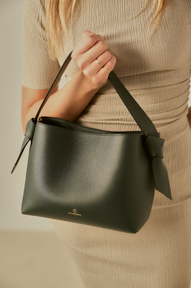 Paulita Bag crossbody Pine Handmade in Spain La Portegna 