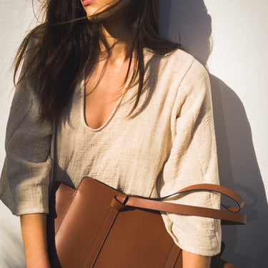 Bolso Tote Matilde Diseño Atemporal y minimalista - La Portegna - Handcrafted in Spain 