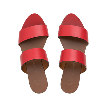Alejandra rouge et cuir
