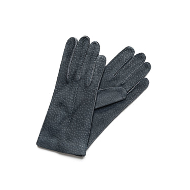 Blue carpincho gloves