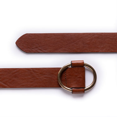 Narrow caoba belt