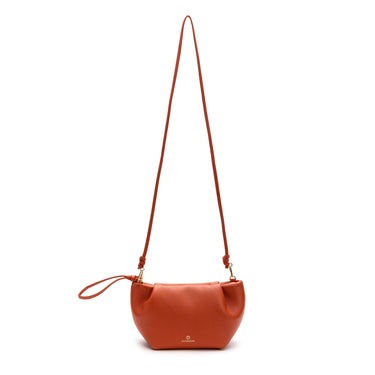 Leather small clutch Oxide shoulder bag. La Portegna . Made in Spain
